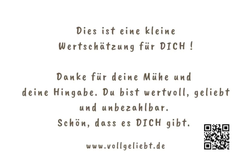 Minikarte, Danke 8,5x5,4 cm