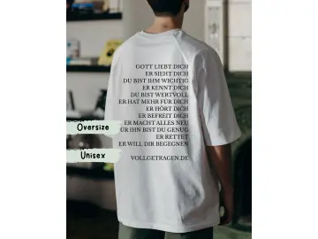 Oversize-Tshirt UNISEX / Gott liebt Dich