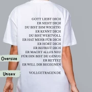 Oversize-Tshirt UNISEX / Gott liebt Dich