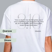 Oversize-Tshirt UNISEX / Johannes 3:16