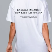 Oversize-Tshirt UNISEX / Er starb für mich