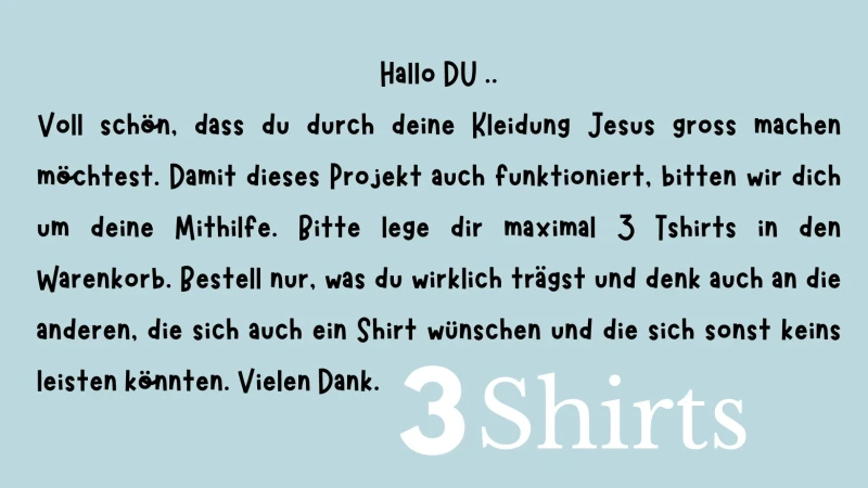 Oversize-Tshirt UNISEX / Gott liebt Dich