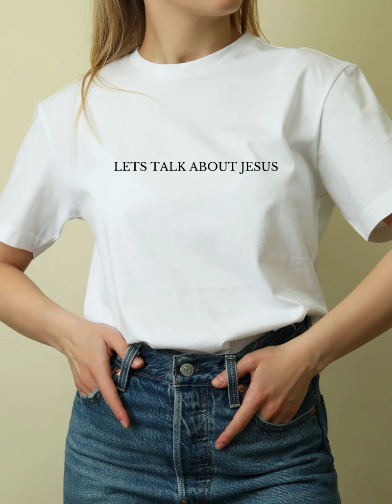 Oversize-Tshirt UNISEX / Lets Talk about Jesus
