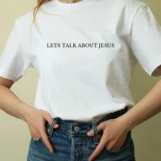 Oversize-Tshirt UNISEX / Lets Talk about Jesus