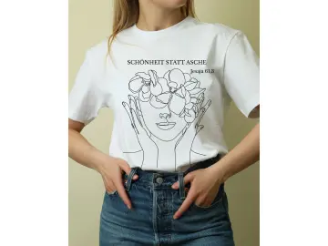 Oversize-Tshirt für Frauen / Schönheit statt Asche weiß
