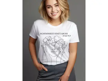 Tshirt für Frauen / Schönheit statt Asche weiß