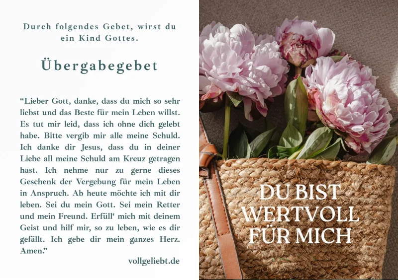 Seniorenkarte Wertvoll für mich Blumen 14,8x10,5 cm