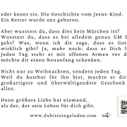Weihnachtskarte Kein Märchen/ Liebe