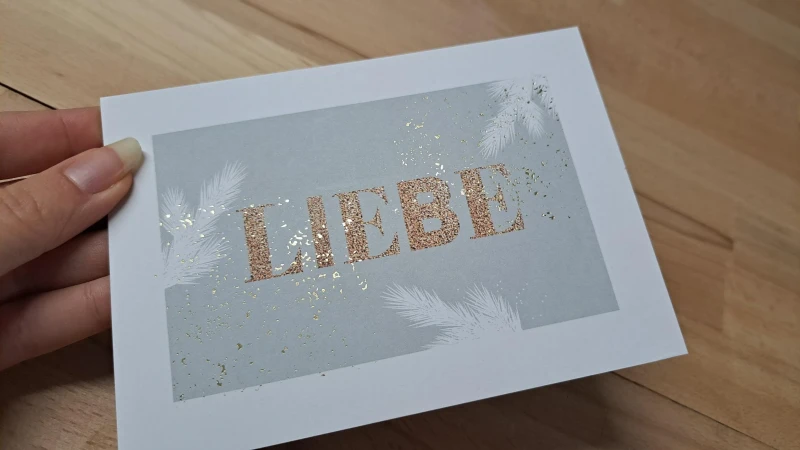 Weihnachtskarte Kein Märchen/ Liebe