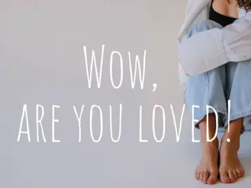 Wow, you are loved Minikarte 8,5x5,4 cm